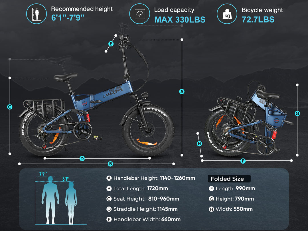 Samebike RS-A02 Pro Electric Bike Off Road Samebike RS-A02 Pro Electric Bike Off Road